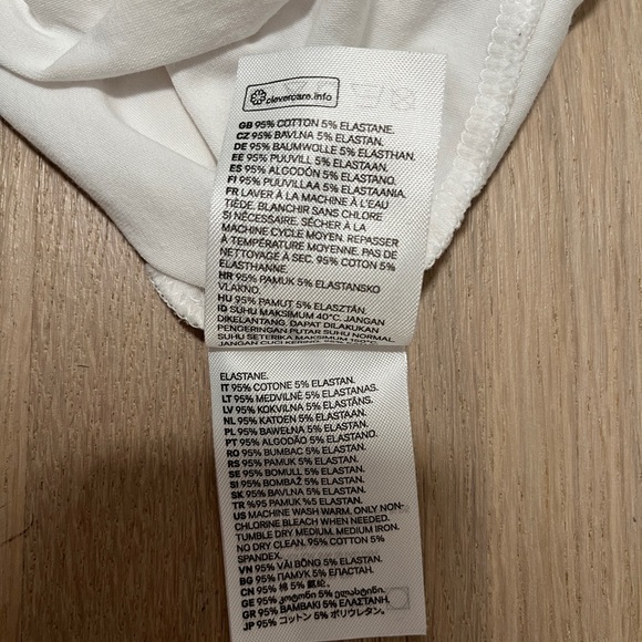 2 Men's H&M slim fit polos, size medium, blue and white - Picture 5 of 5